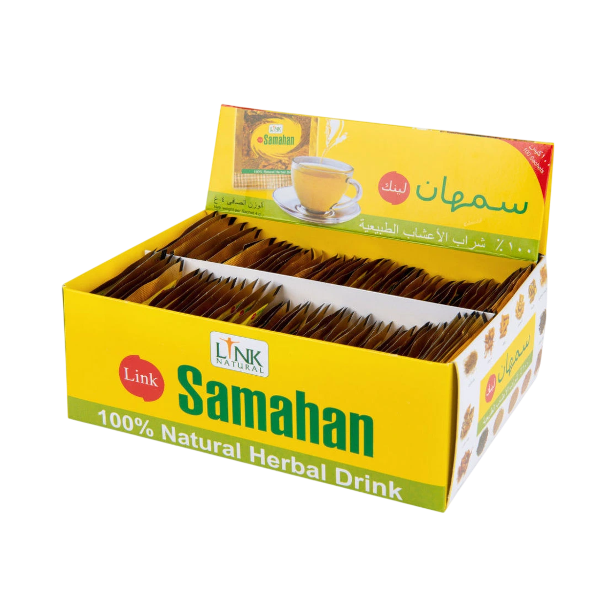 Samahan čaj - ajurvédsky instantný bylinný nápoj - Link Natural Balenie: 100 sáčkov (400 g)