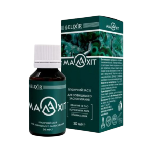 Malahit - hygienický a kozmetický prípravok na ošetrenie pokožky a slizníc - 30ml - Elixir