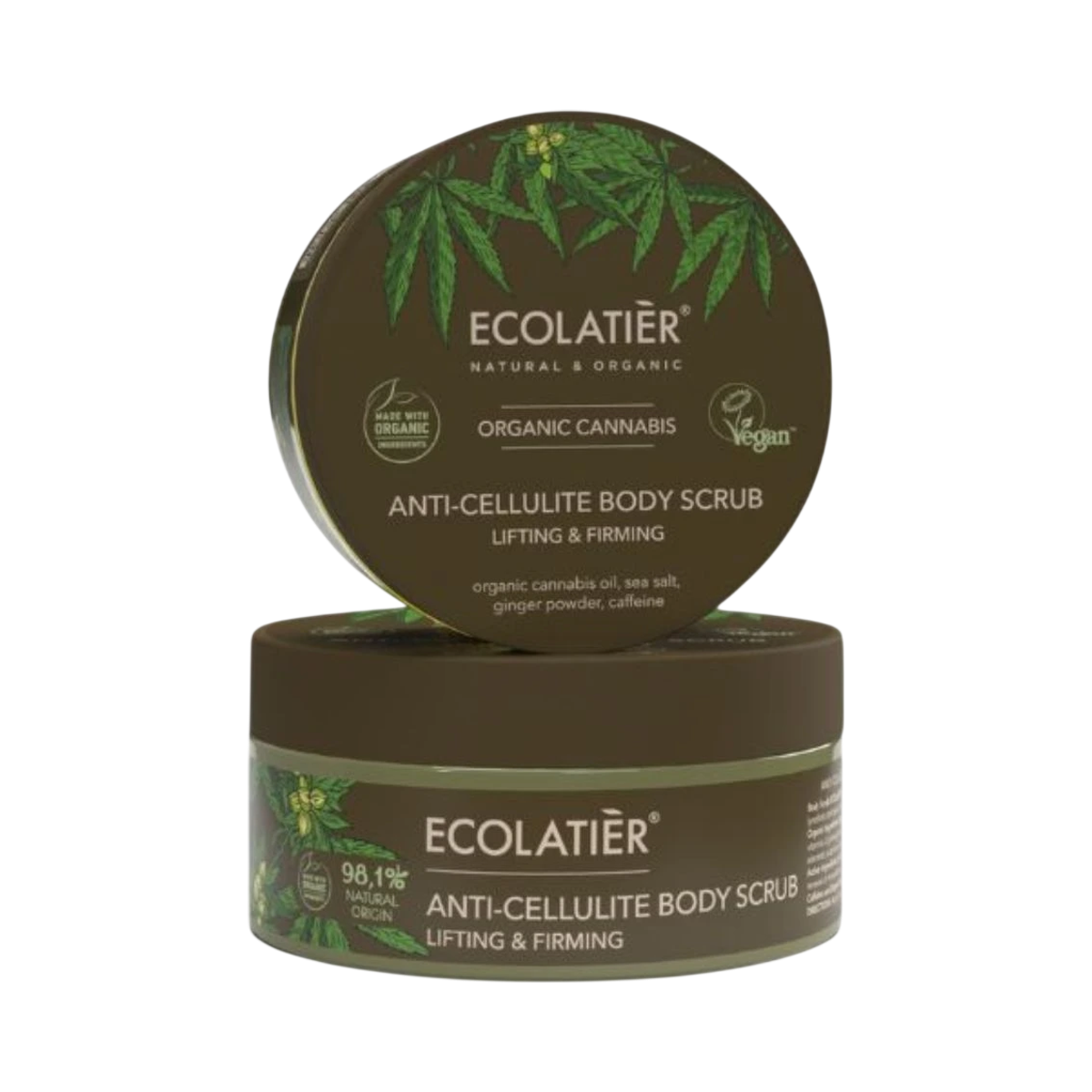 Anticelulitídny telový peeling Lifting & Firming Organic Cannabis - 300 g - Ecolatier