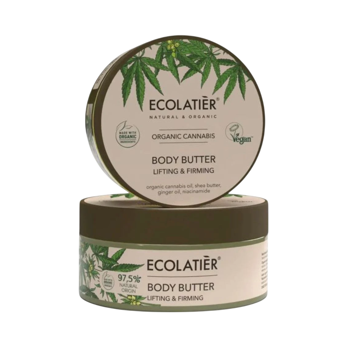Telové maslo spevňujúce Organic Cannabis - 200 ml - Ecolatier