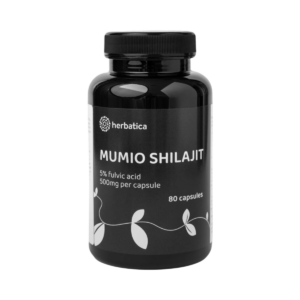 Shilajit - očistené mumio premium (500mg) - výživový doplnok - 80 kapsúl - Herbatica