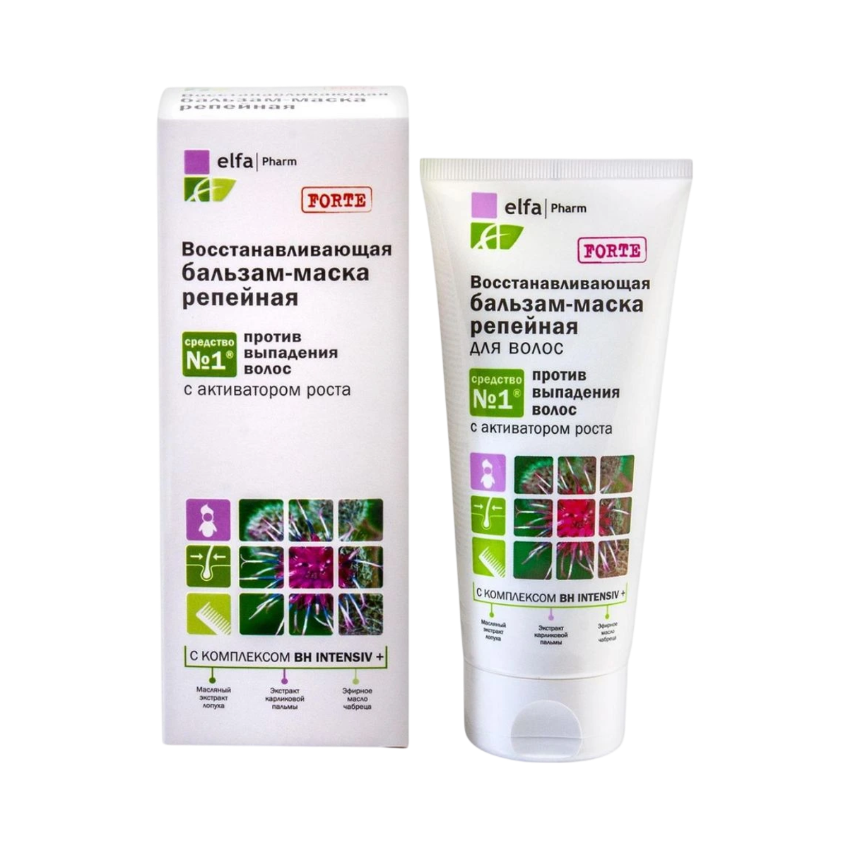 Regeneračná lopúchová maska na vlasy - 200 ml - Elfa Pharm