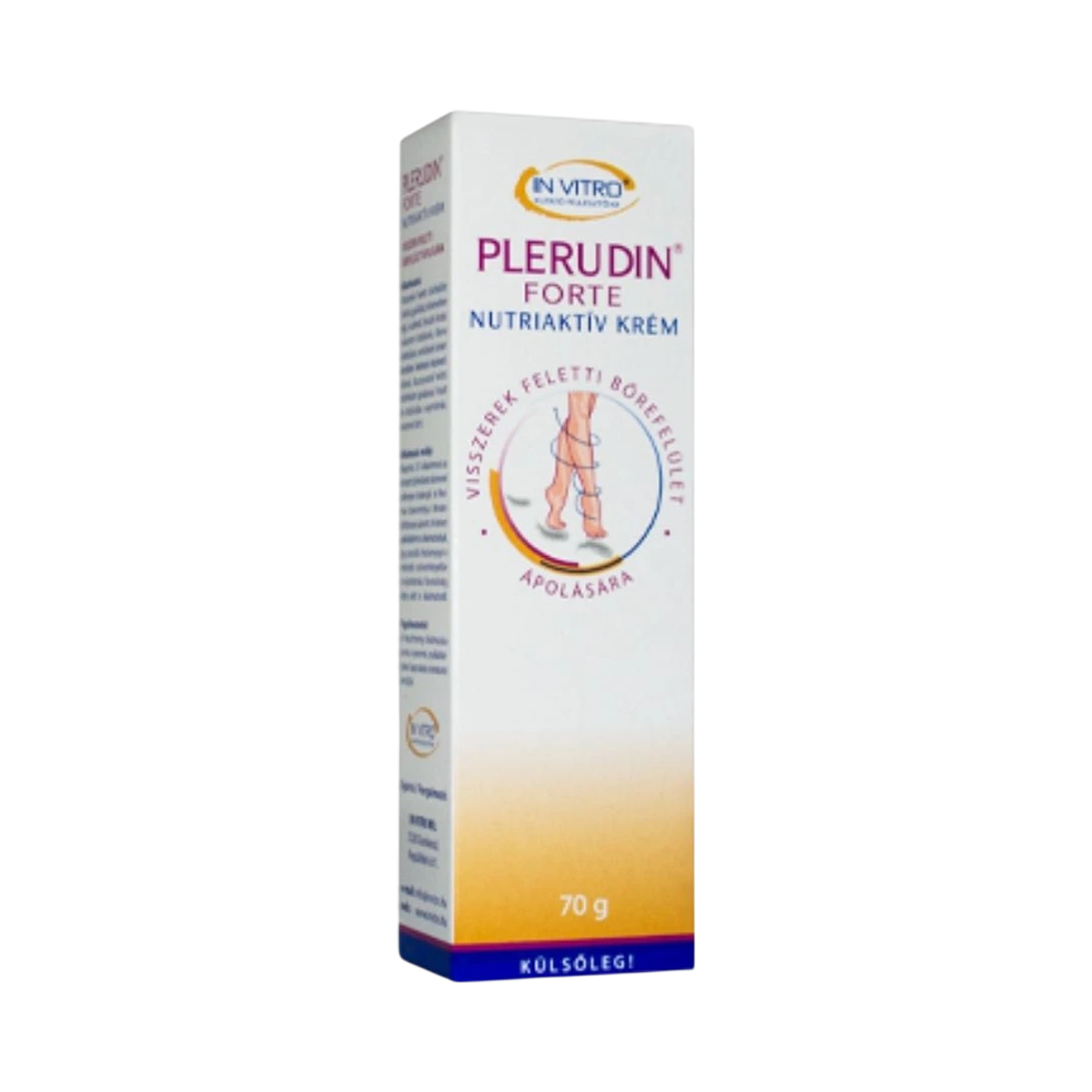 IN VITRO Plerudin forte krém - intenzívna starostlivosť pri kŕčových žilách a podliatinách - 70 g - InVitro