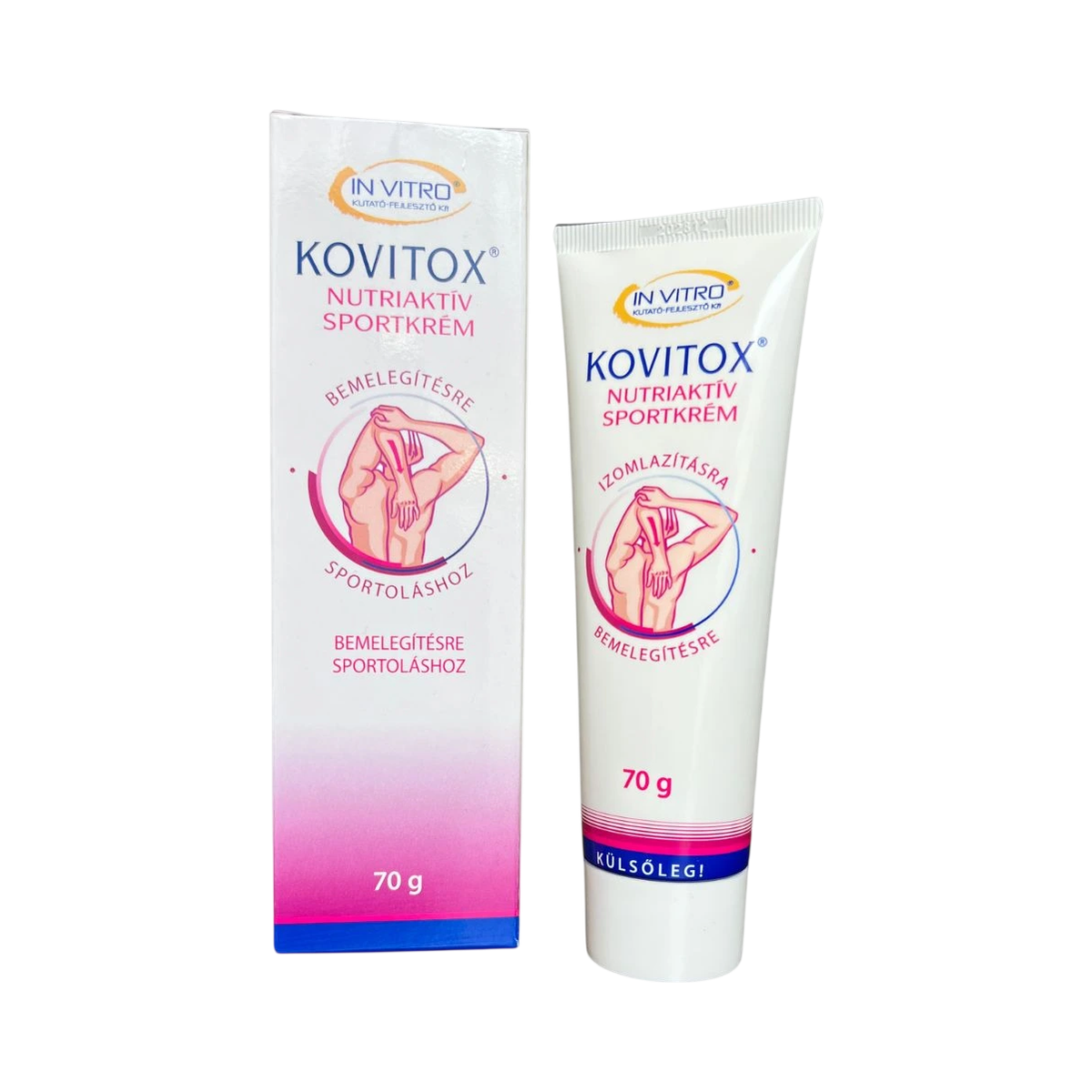 IN VITRO Kovitox krém - úľava pre stuhnuté svaly a namáhané kĺby - 70 g - InVitro