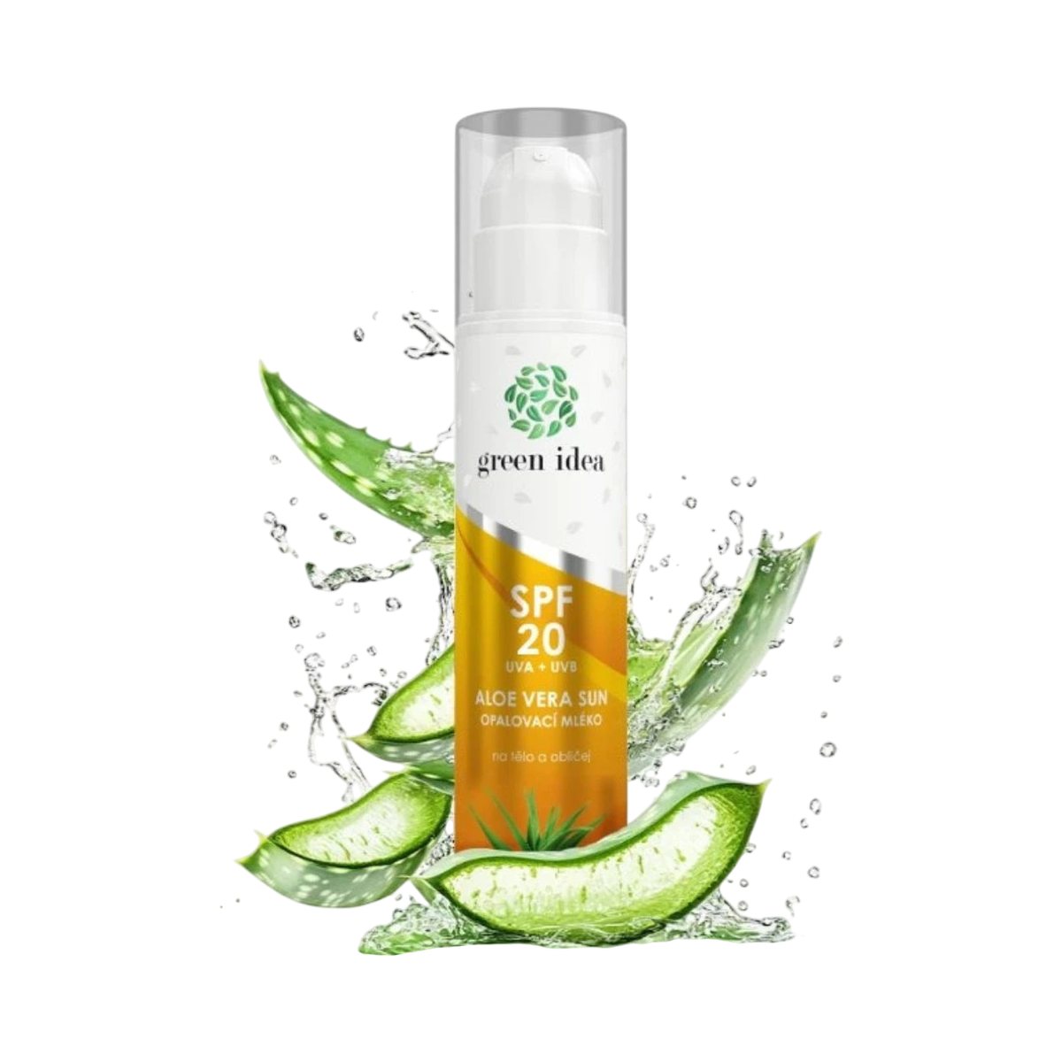 Aloe vera opaľovacie mlieko SPF 20 200 ml - Green idea