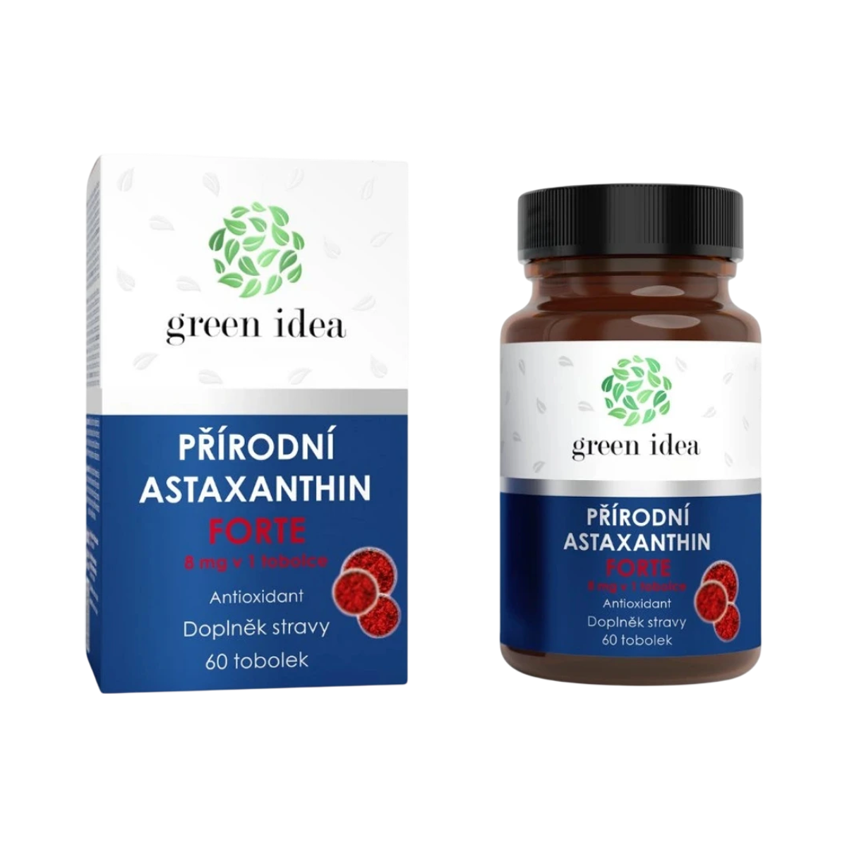 Astaxantín forte 8 mg - 60 kapsúl - Green idea