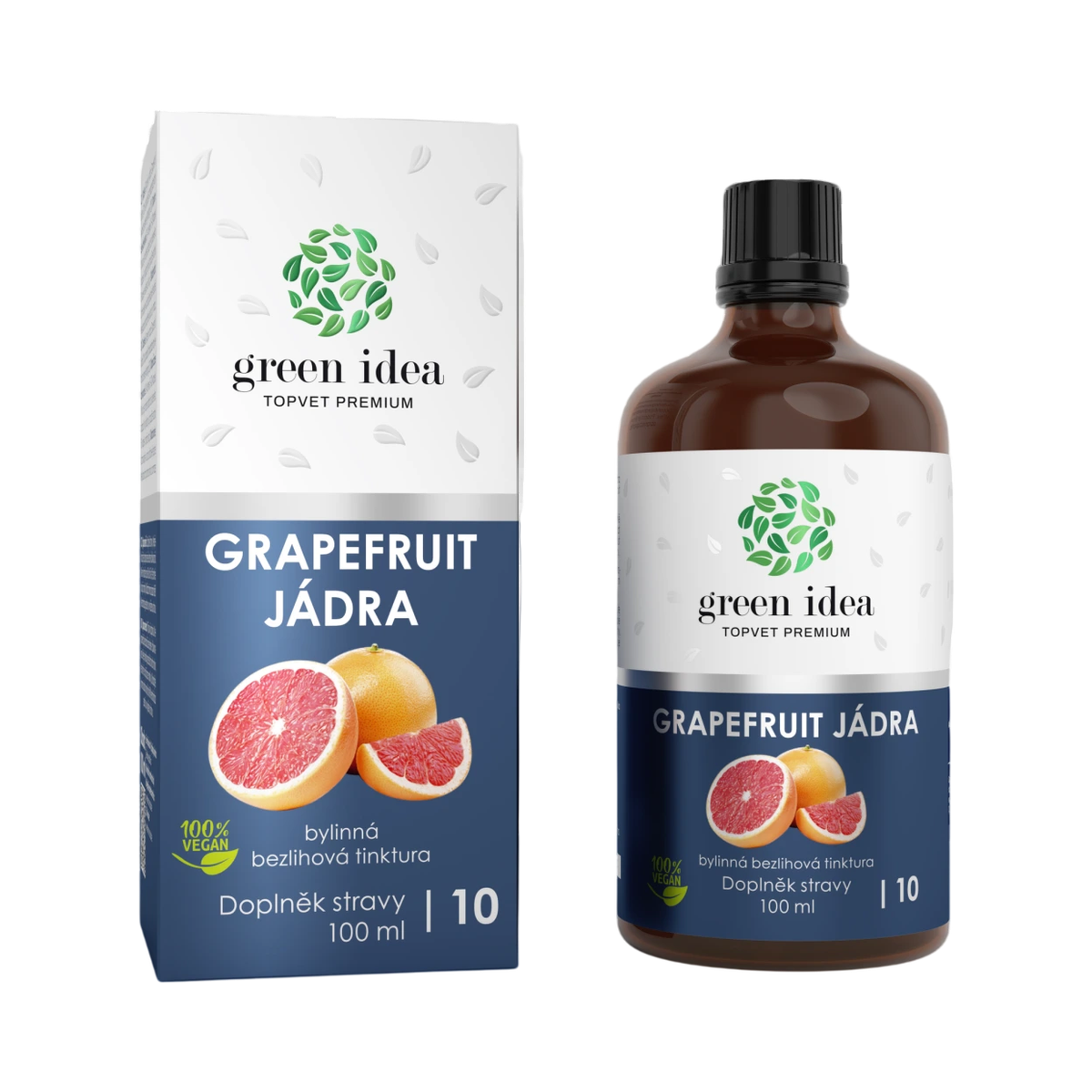 Grapefruitové jadierka - bezliehová tinktúra 100 ml - Green idea