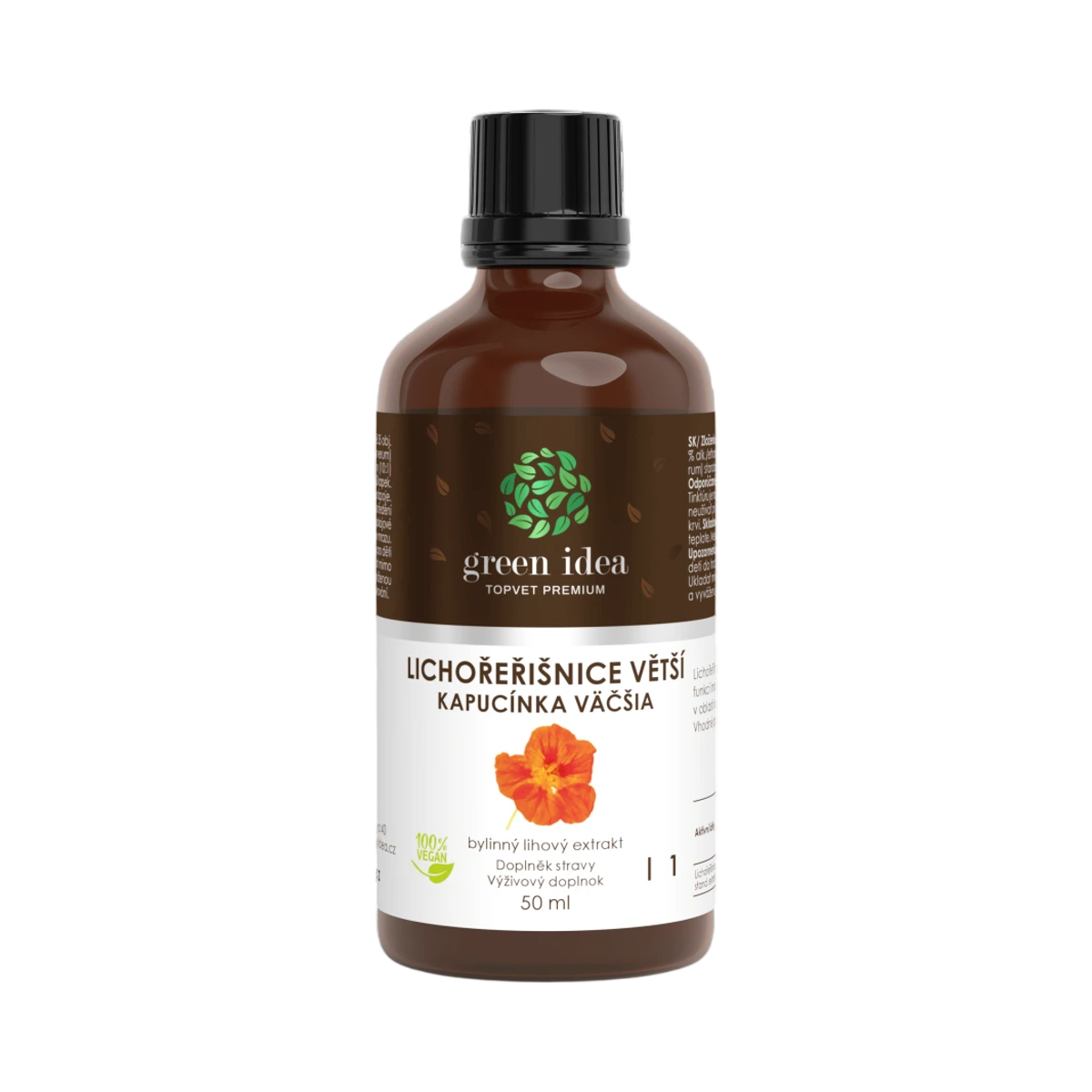 Tinktúra z kapucínky - kvapky 50 ml - Green idea