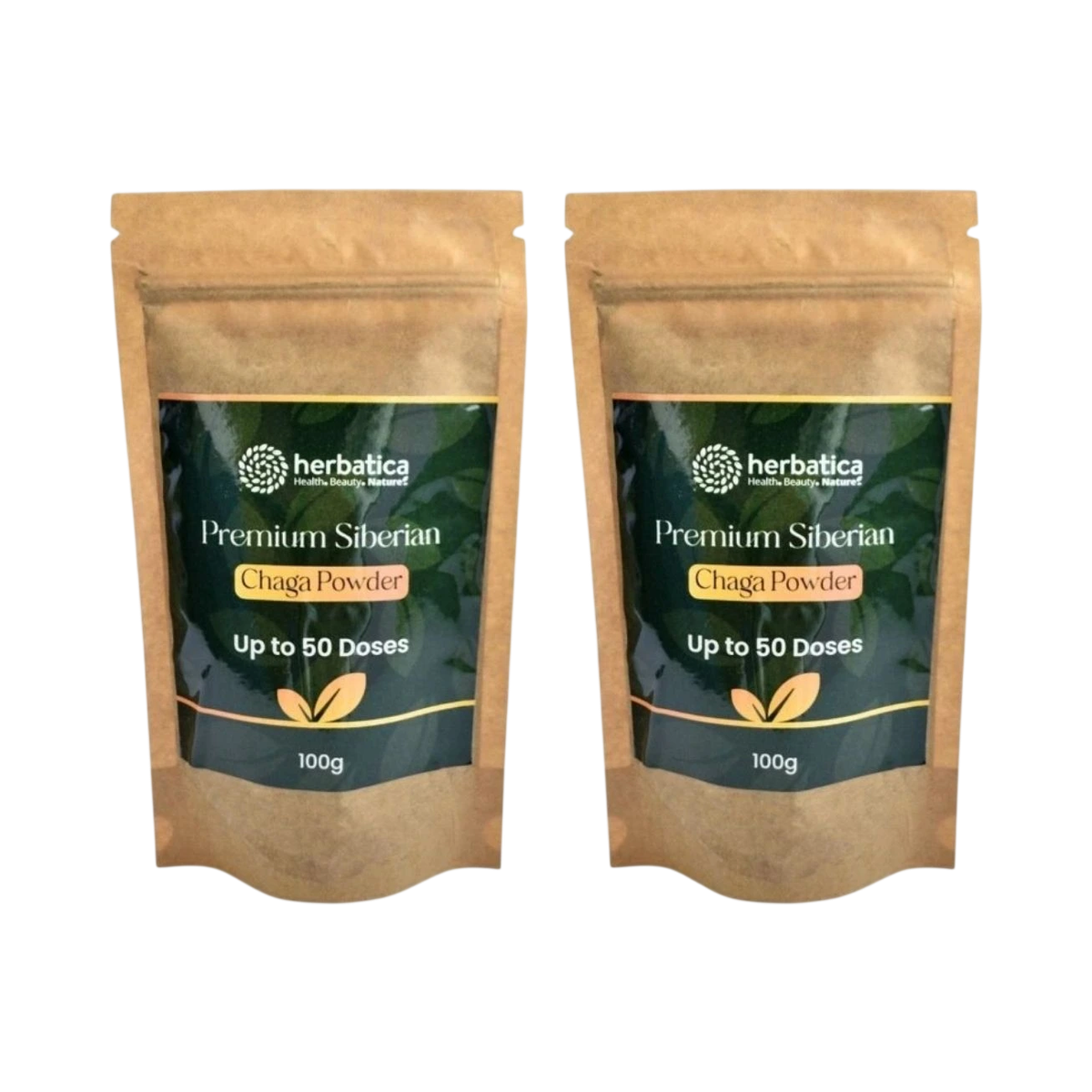 Zvýhodnený set: 2x Prémiová čaga sibírska 100% prášok - 100g - Herbatica