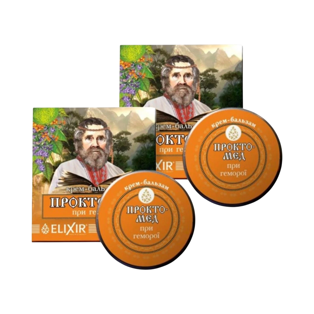 Zvýhodnený set: 2x Krémový balzam „Proctomed“ na hemoroidy - 10 ml - Elixir