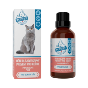 Ušné olejové kvapky - prevent pre mačky 50 ml - Green idea