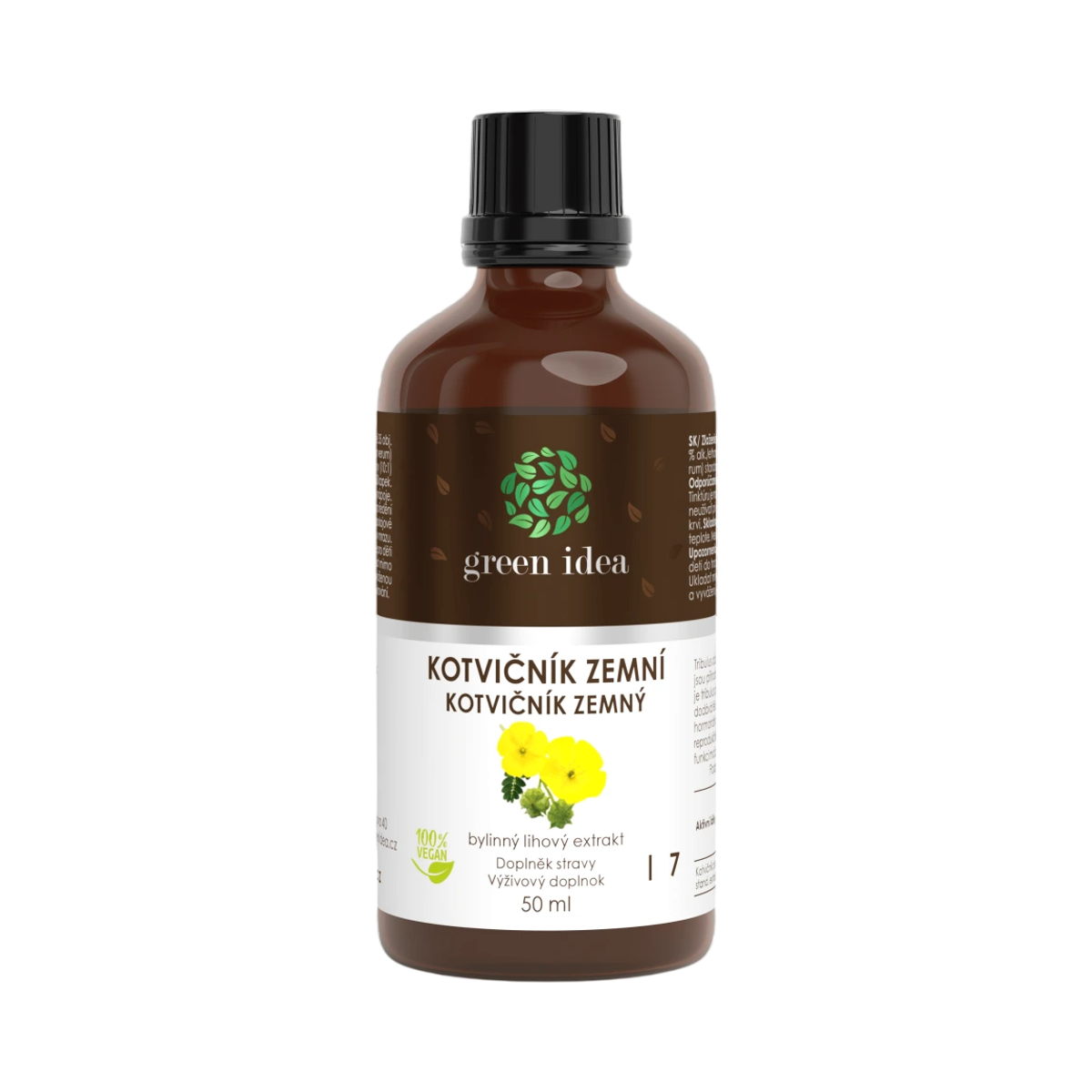 Kotvičník zemný – tinktúra – kvapky 50 ml – Green idea