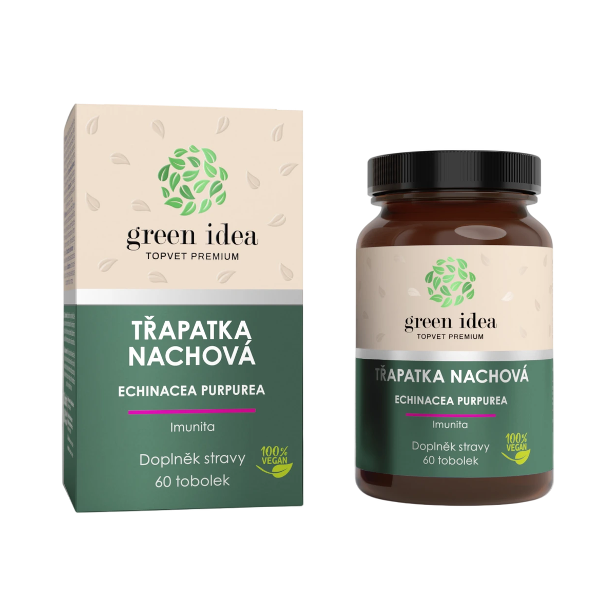 Echinacea – bylinný extrakt – 60 kapsúl – Green idea