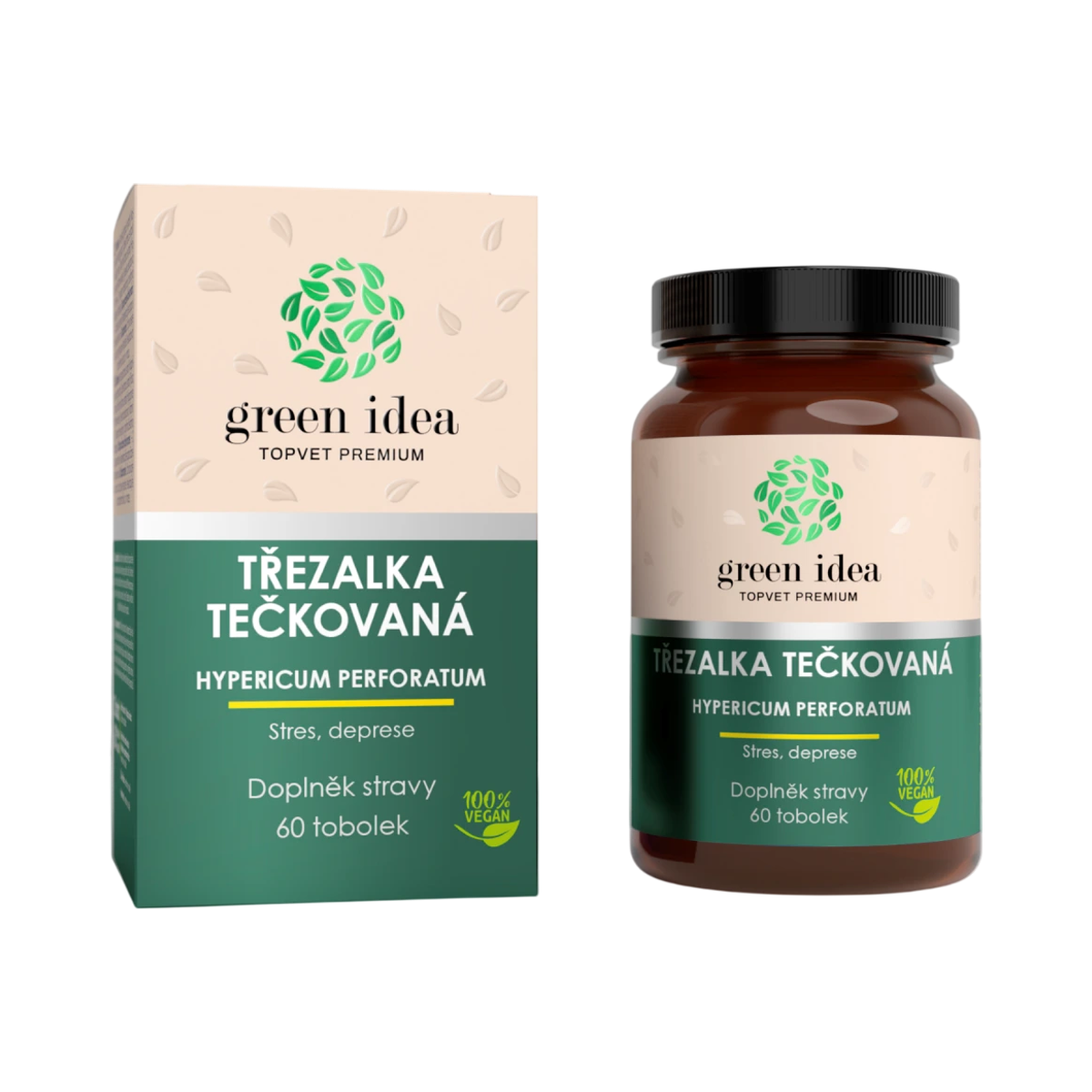 Ľubovník bodkovaný – bylinný extrakt – 60 kapsúl – Green idea