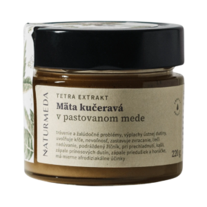 Terapeutický med s mätou kučeravou - 220g - Naturmeda