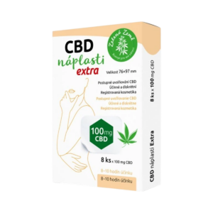 CBD náplasti extra veľké - balenie 8 ks - Zelená Země