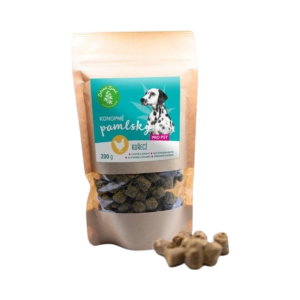 Konopné maškrty pre psov – kuracia príchuť - 200 g - Zelená Země
