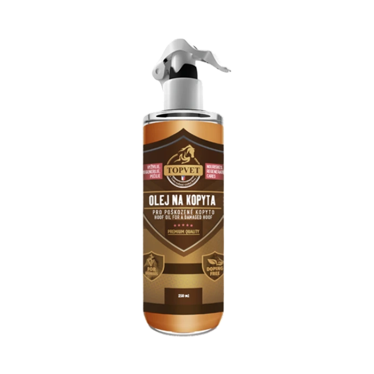 Olej pre poškodené kopyto pre kone - 250 ml - Green idea
