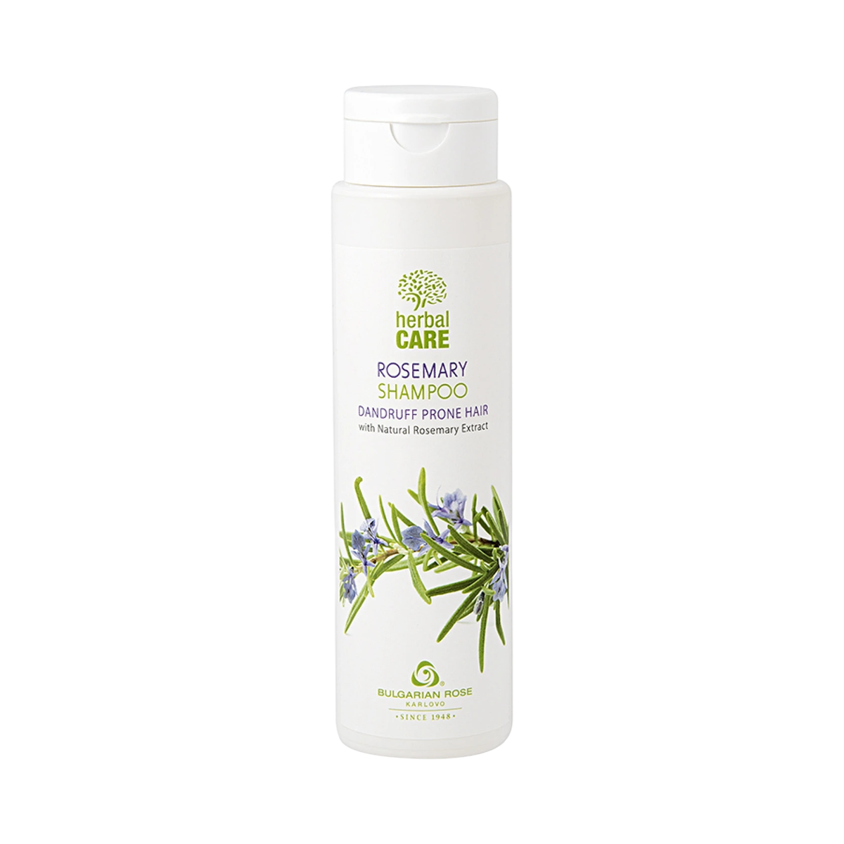 HERBAL CARE Rozmarínový šampón na vlasy so sklonom k lupinám 250 ml - Bulgarian Rose Karlovo