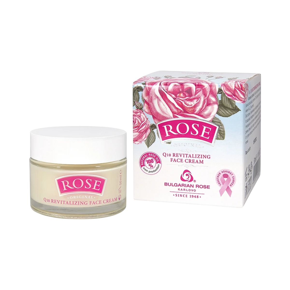 ROSE ORIGINAL Q10 revitalizačný pleťový krém 50 ml - Bulgarian Rose Karlovo