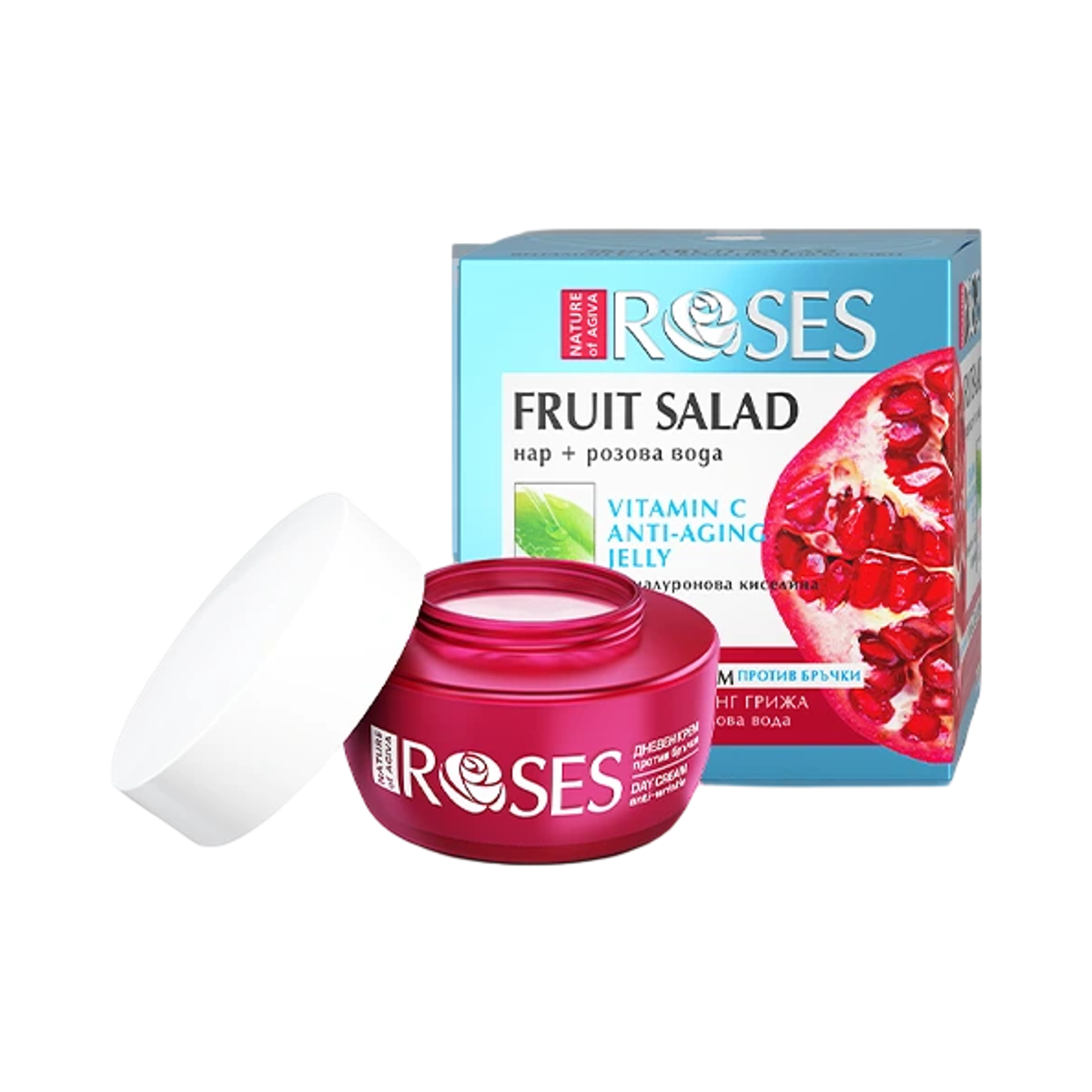 FRUIT SALAD vitamín C gélový krém proti vráskam s extraktom z granátového jablka a ružovou vodou 50 ml - NATURE OF AGIVA