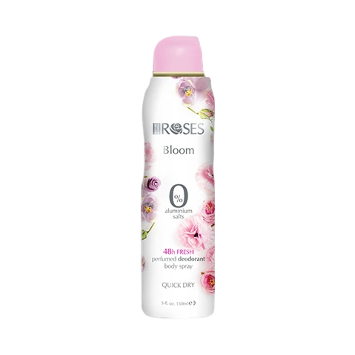 ROSES BLOOM Parfumovaný dezodorant s jemnou a očarujúcou vôňou 150 ml - NATURE OF AGIVA