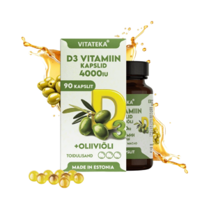 Vitamín D3 4000 IU s olivovým olejom – 90 kapsúl – Vitateka