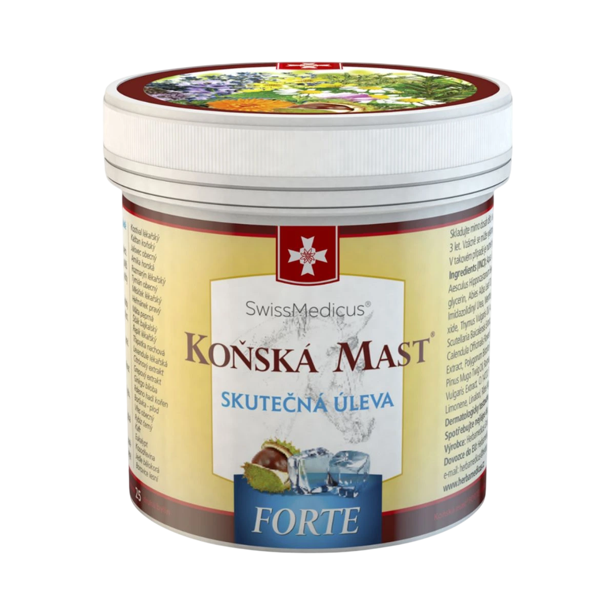Konská masť forte chladivá 250 ml – SwissMedicus