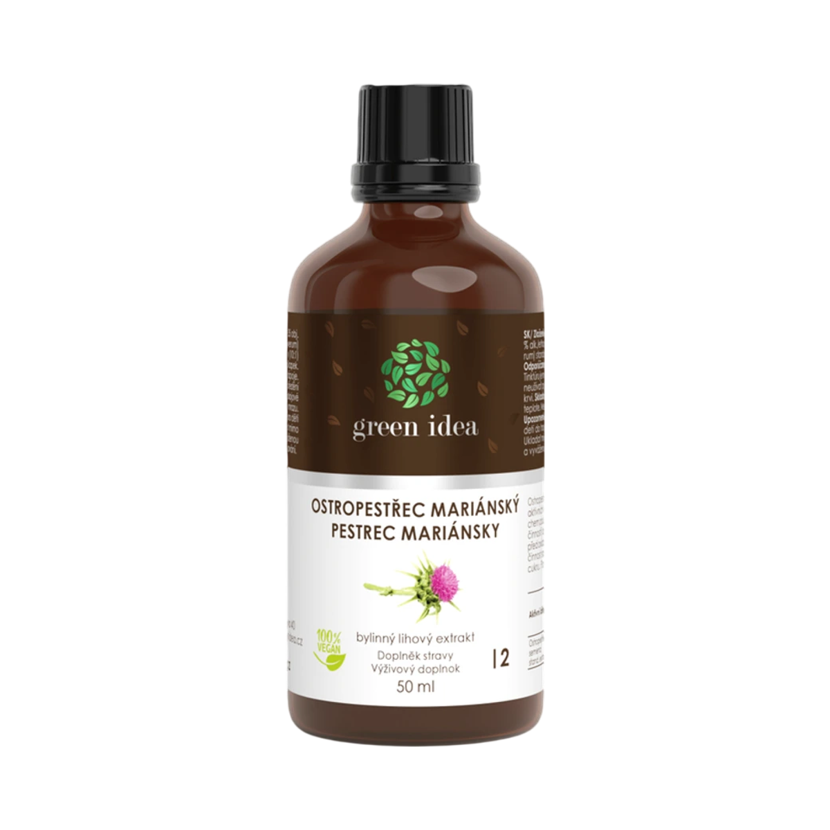 Pestrec tinktúra – kvapky 50 ml – Green idea