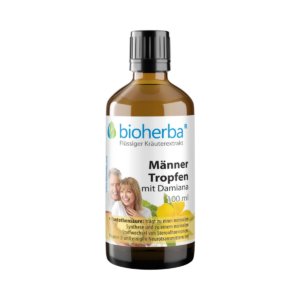 Kvapky pre mužov s damiánou – tinktúra – 100 ml – Bioherba