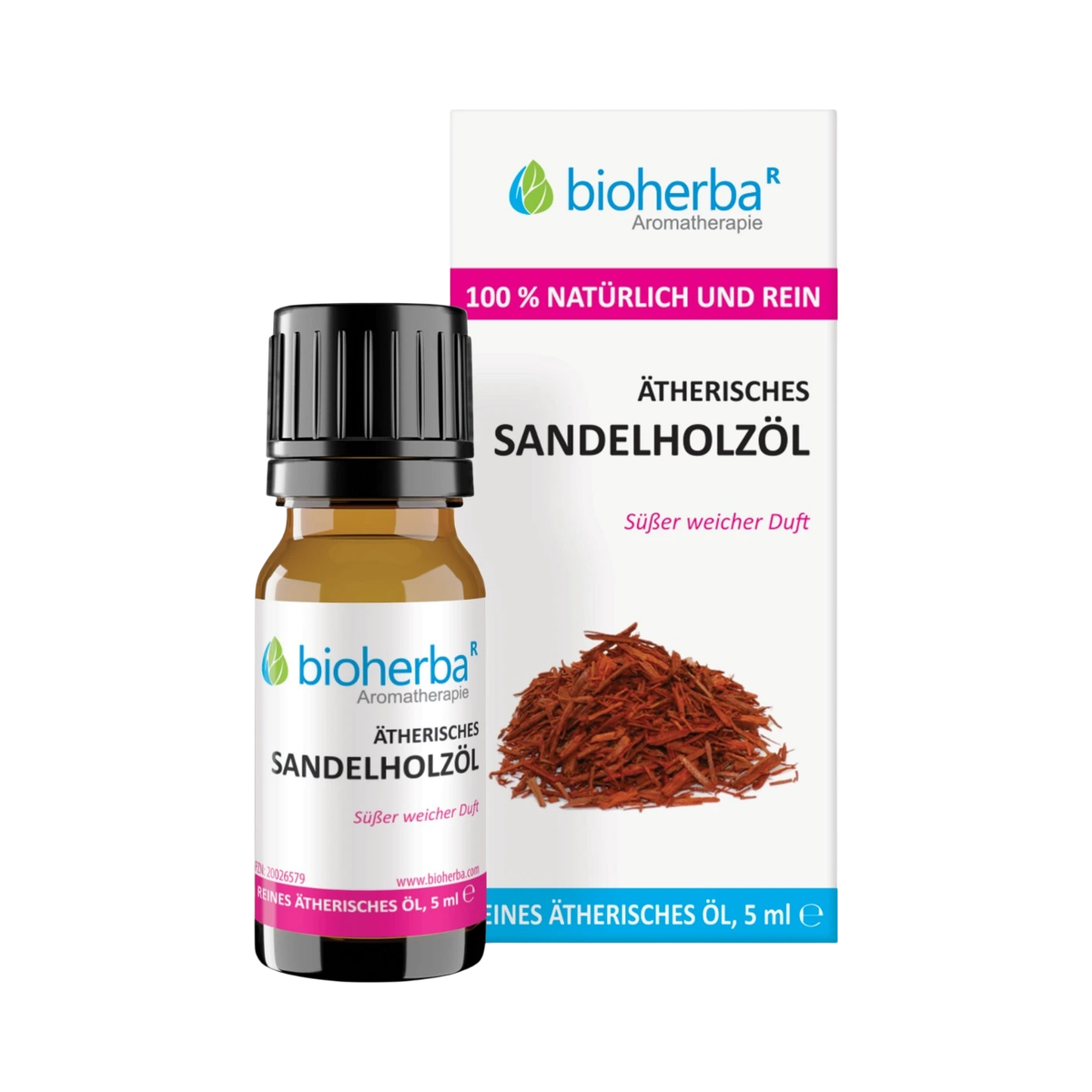 Esenciálny olej santalové drevo – 5 ml – Bioherba