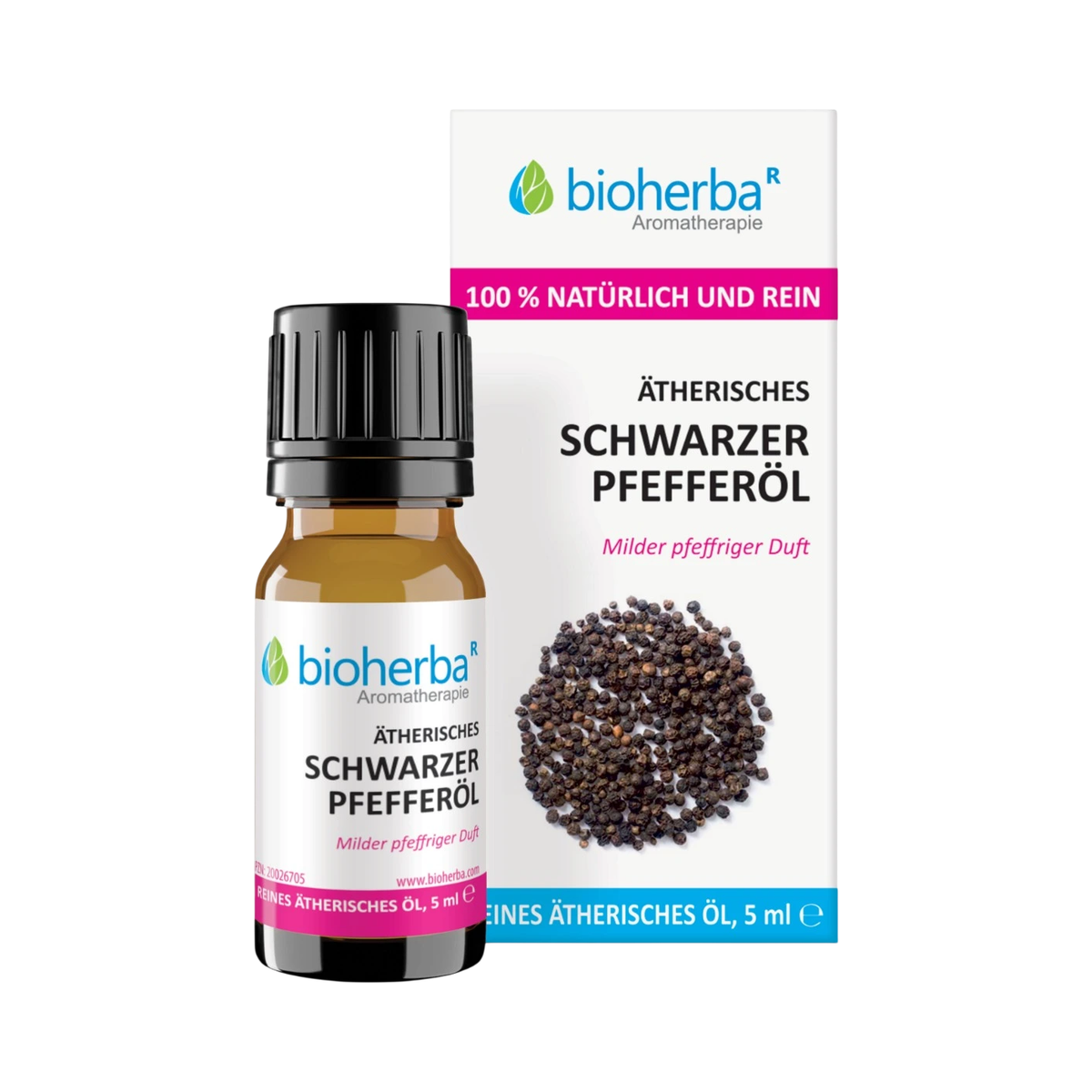 Esenciálny olej čierne korenie – 5 ml – Bioherba