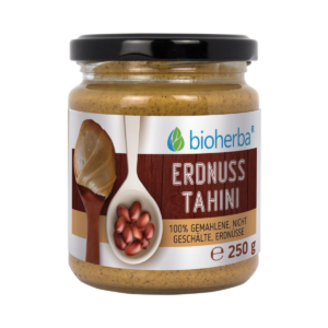 100 % arašidové tahini z mletých nelúpaných jadier – 250 g – Bioherba