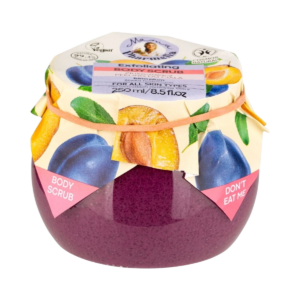 Exfoliačný telový peeling so slivkou - 250 ml - Mama Pharmelia