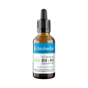 Vitamín D3 + K2 kvapky BIO - 50 ml - Bioherba