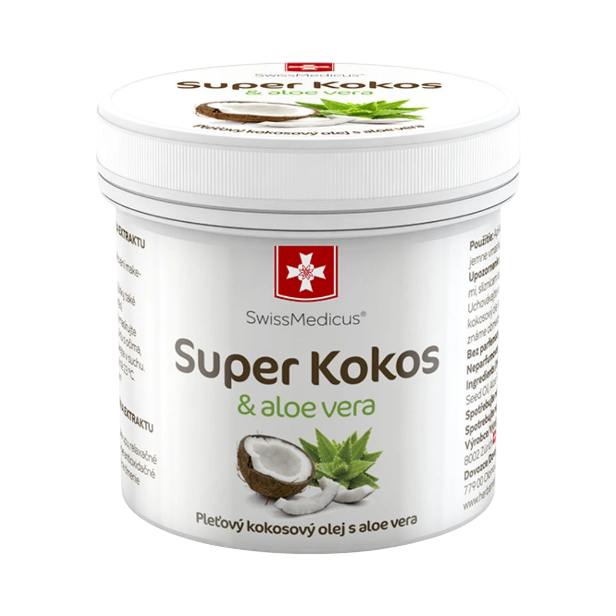 Super kokos & aloe vera pleťový olej - 150 ml - SwissMedicus