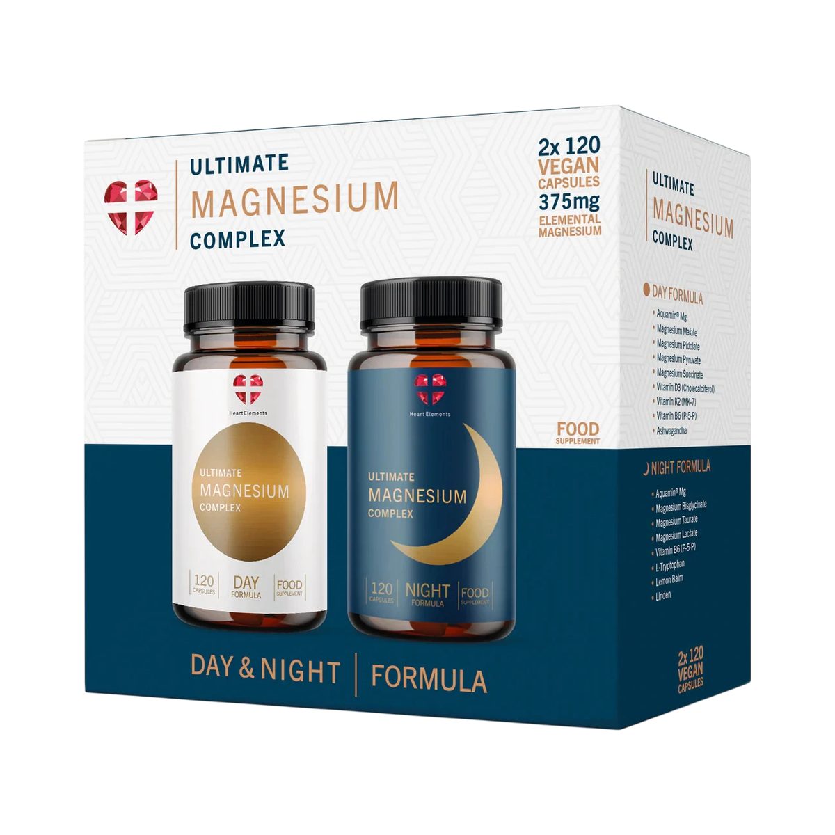 Ultimate Magnesium Complex - 2x 120 kapsúl - Heart Elements