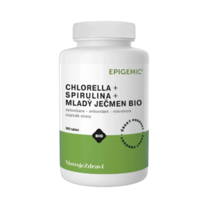 Chlorella+Spirulina+Mladý Ječmen BIO - 800 tabliet - Epigemic®