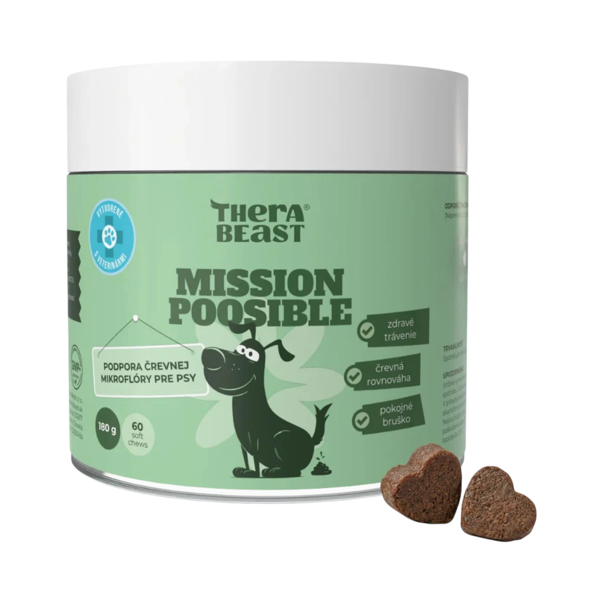 Mission Poosible – probiotiká a prebiotiká pre psov – 60 ks – Therabeast
