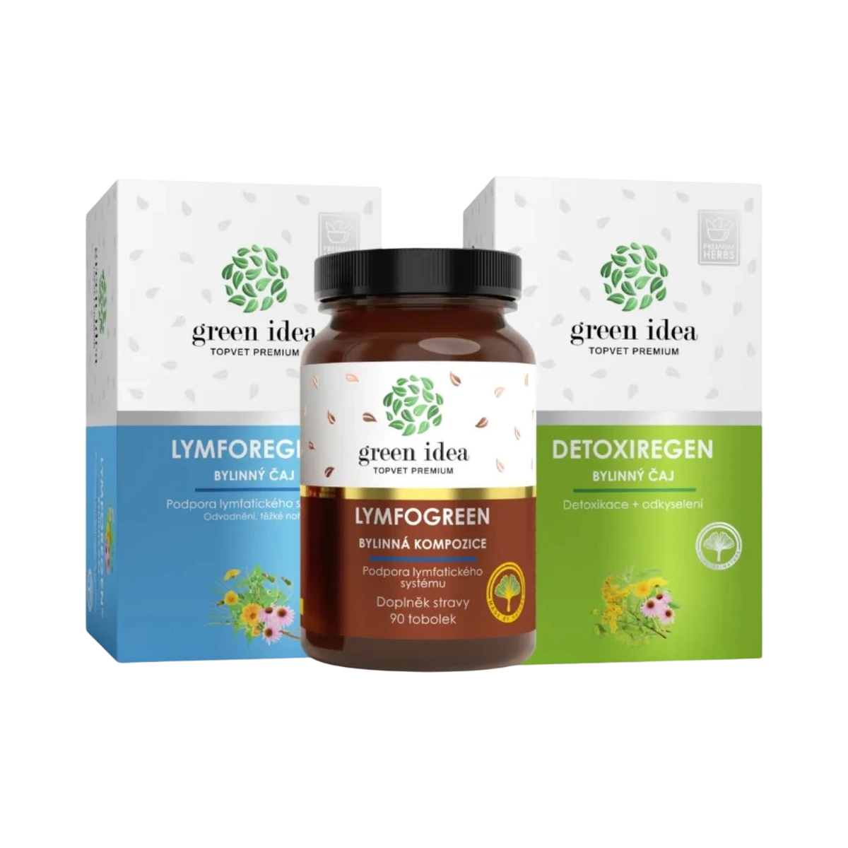Zvýhodnený set Detox & Lymfa - Green idea