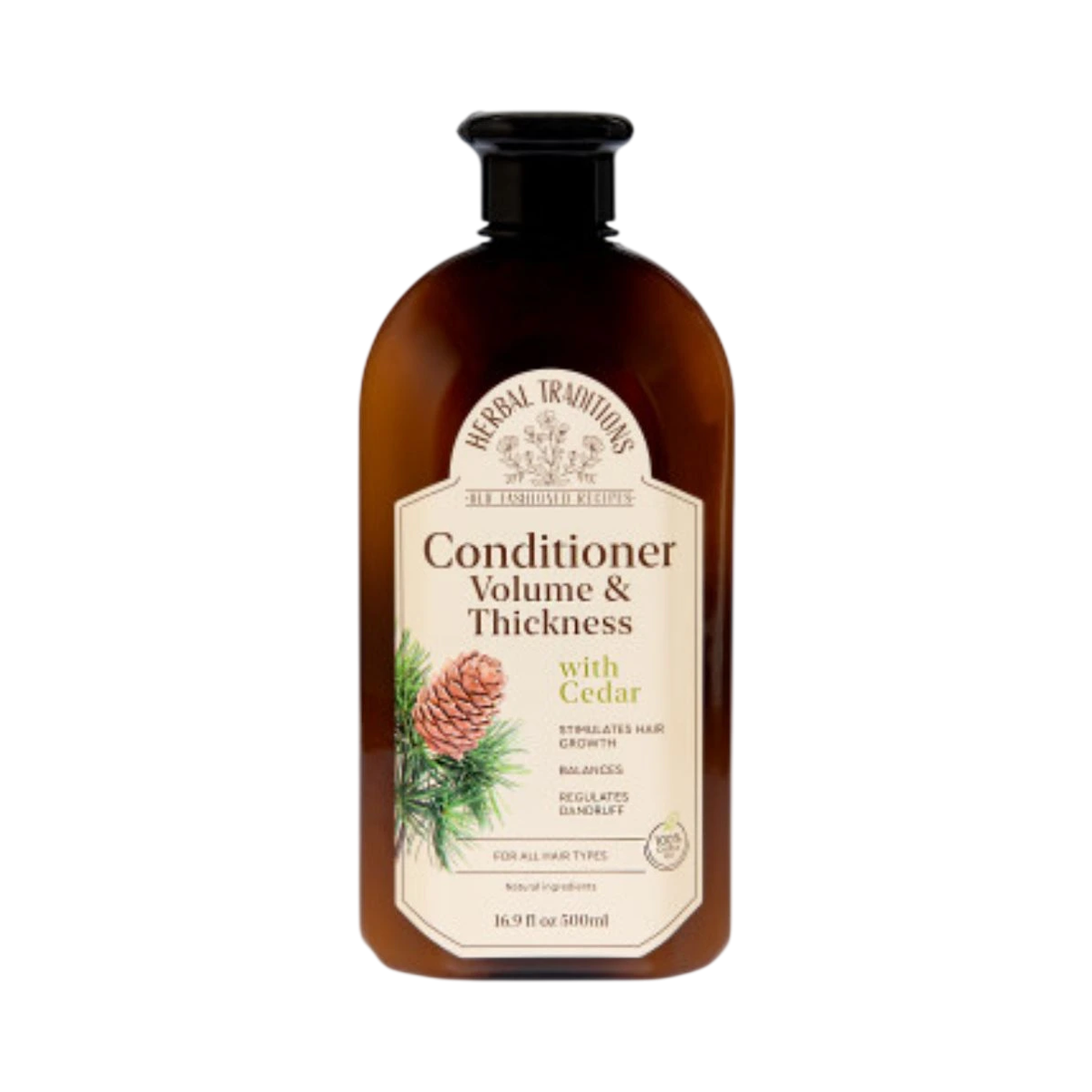 Kondicionér na vlasy s cédrom pre objem a pevnosť vlasov - 500 ml - Herbal Traditions
