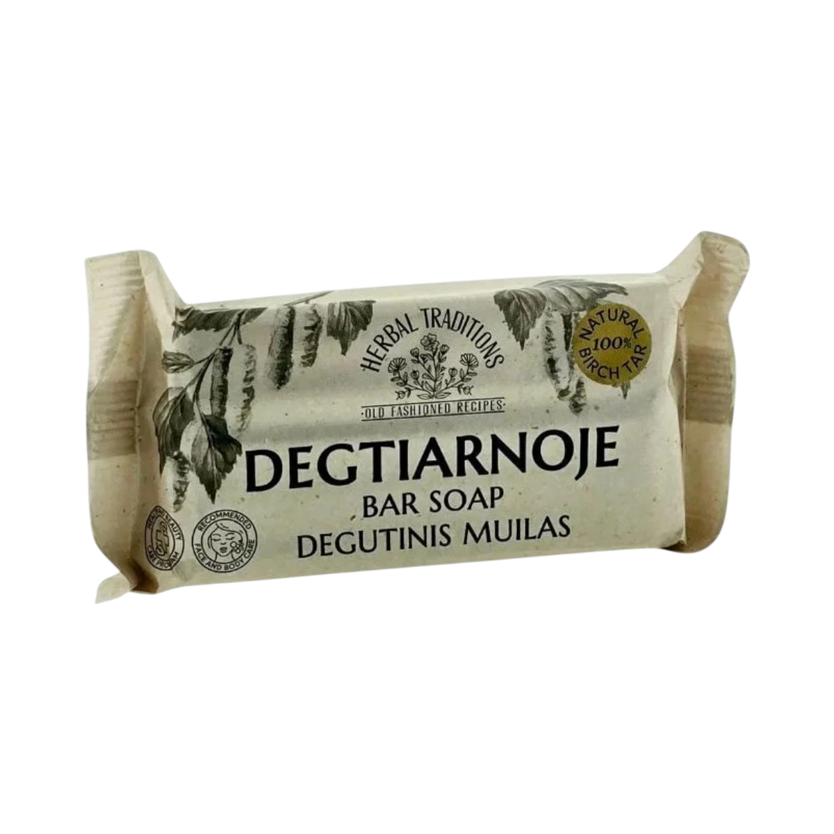 Dechtové tuhé mydlo na tvár a telo – 140 g – Herbal Traditions