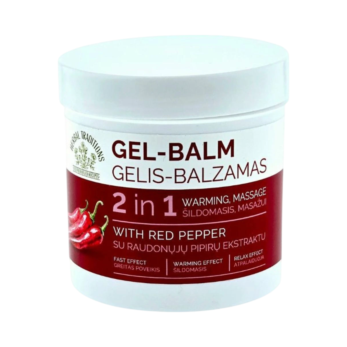 Gél-balzam s extraktom z červenej papriky - 250 ml - Herbal Traditions