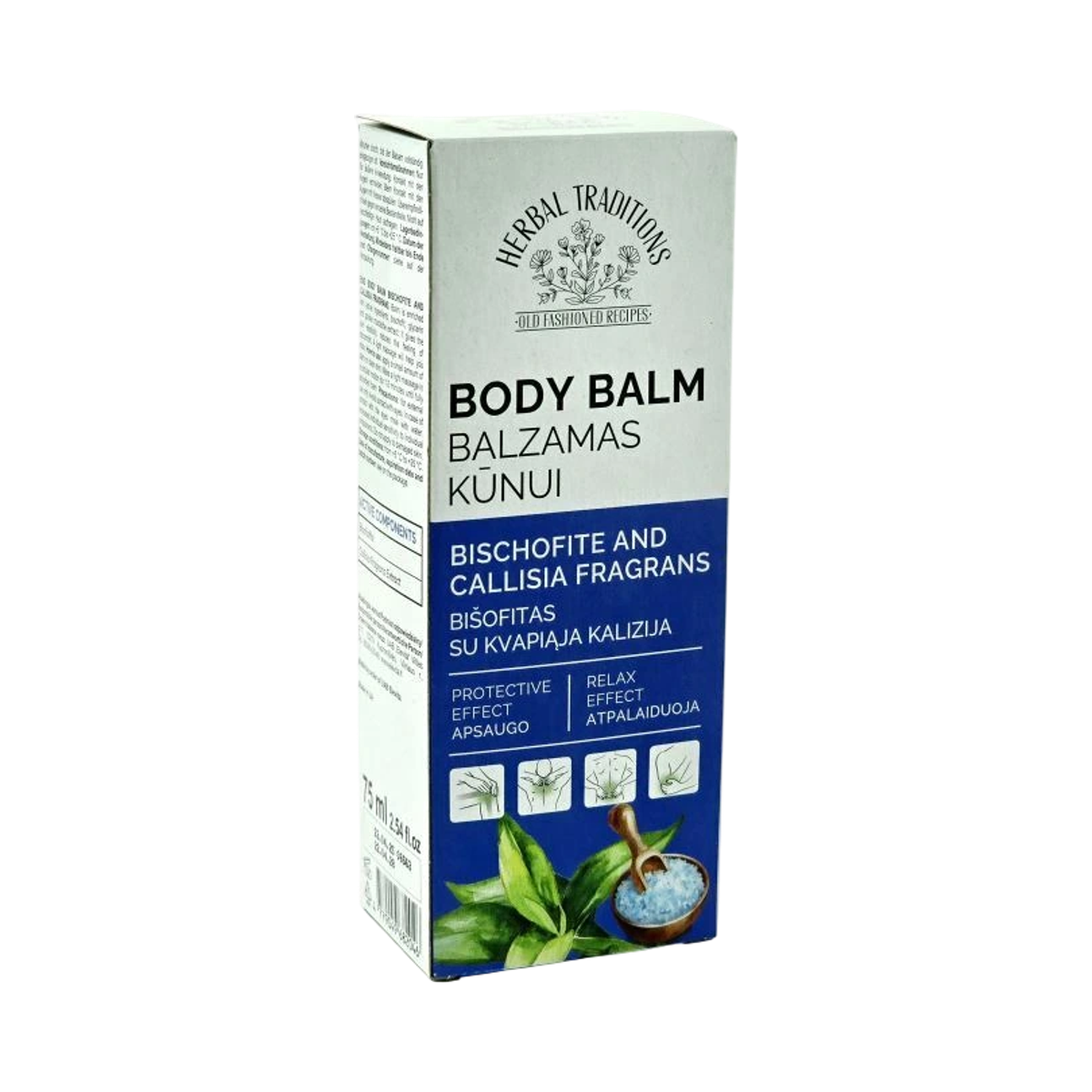 Telový balzam Bišofit s kalíziou voňavou - 75 ml - Herbal Traditions