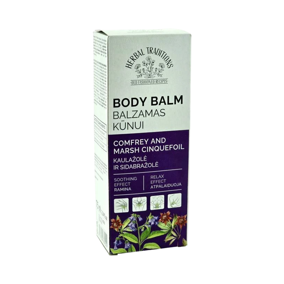Telový balzam s kostihojom a nátržnicou močiarnou – 75 ml – Herbal Traditions