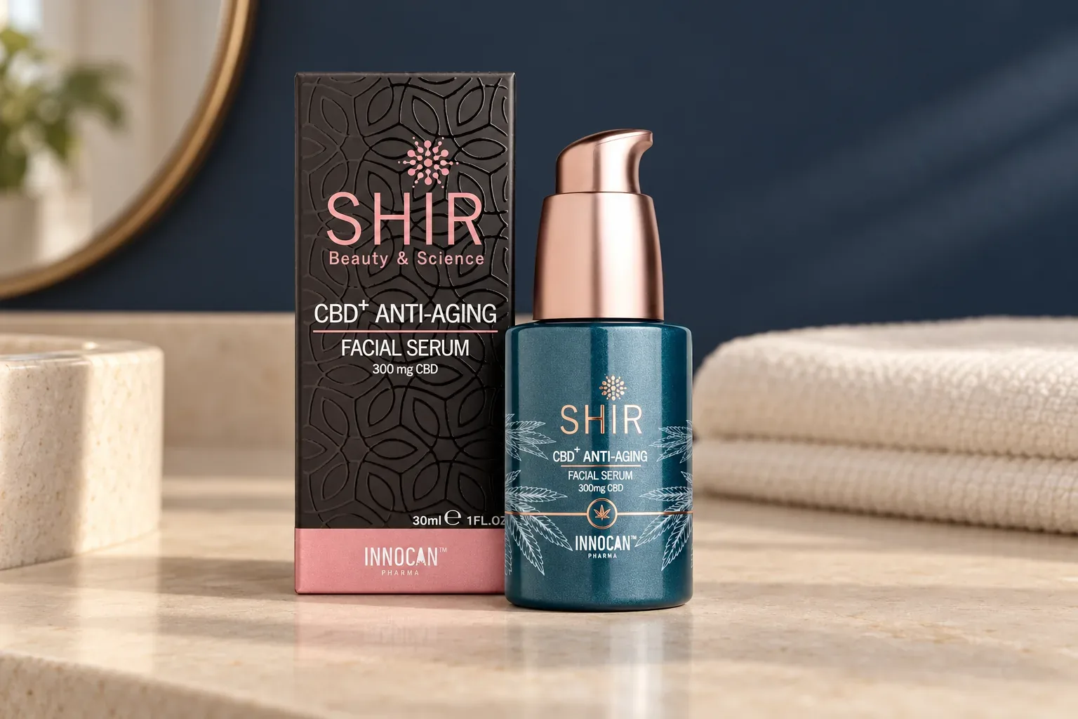 CBD pleťové sérum na vrásky a pigmentáciu 30 ml v pôvodnom balení na sprievodnej fotografii