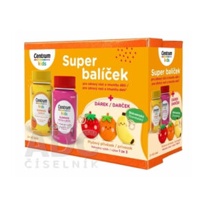 Centrum kids GUMMIES multifruit + malina a jahoda