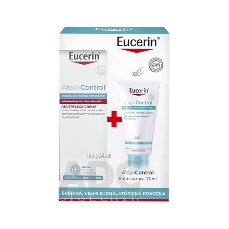 Eucerin Kazeta ATOPI CONTROL Acute krém 40 ml + krém na ruky 75 ml
