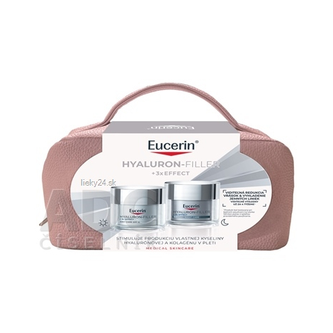 Eucerin Kazeta HYALURON-FILLER+3xEFFECT denný krém SPF15 50 ml + nočný krém 50 ml