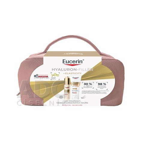 Eucerin Kazeta HYALURON-FILLER+ELASTICITY Ultra ľahký denný krém SPF 50 50ml + krém na ruky 75 ml
